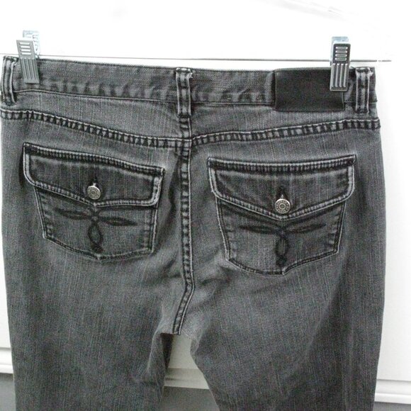 Lauren Ralph Lauren Black Fade Classic Bootcut Mid Rise Jeans Size 6 - Picture 2 of 5